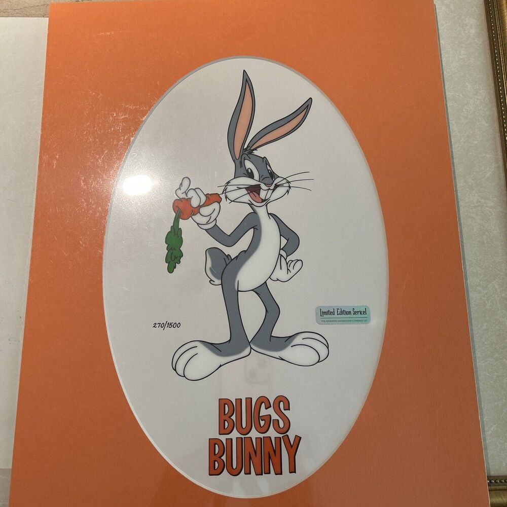 Bugs Bunny Warner Brothers Sericel 270/1500 Limited Edition Still‎ Wrapped